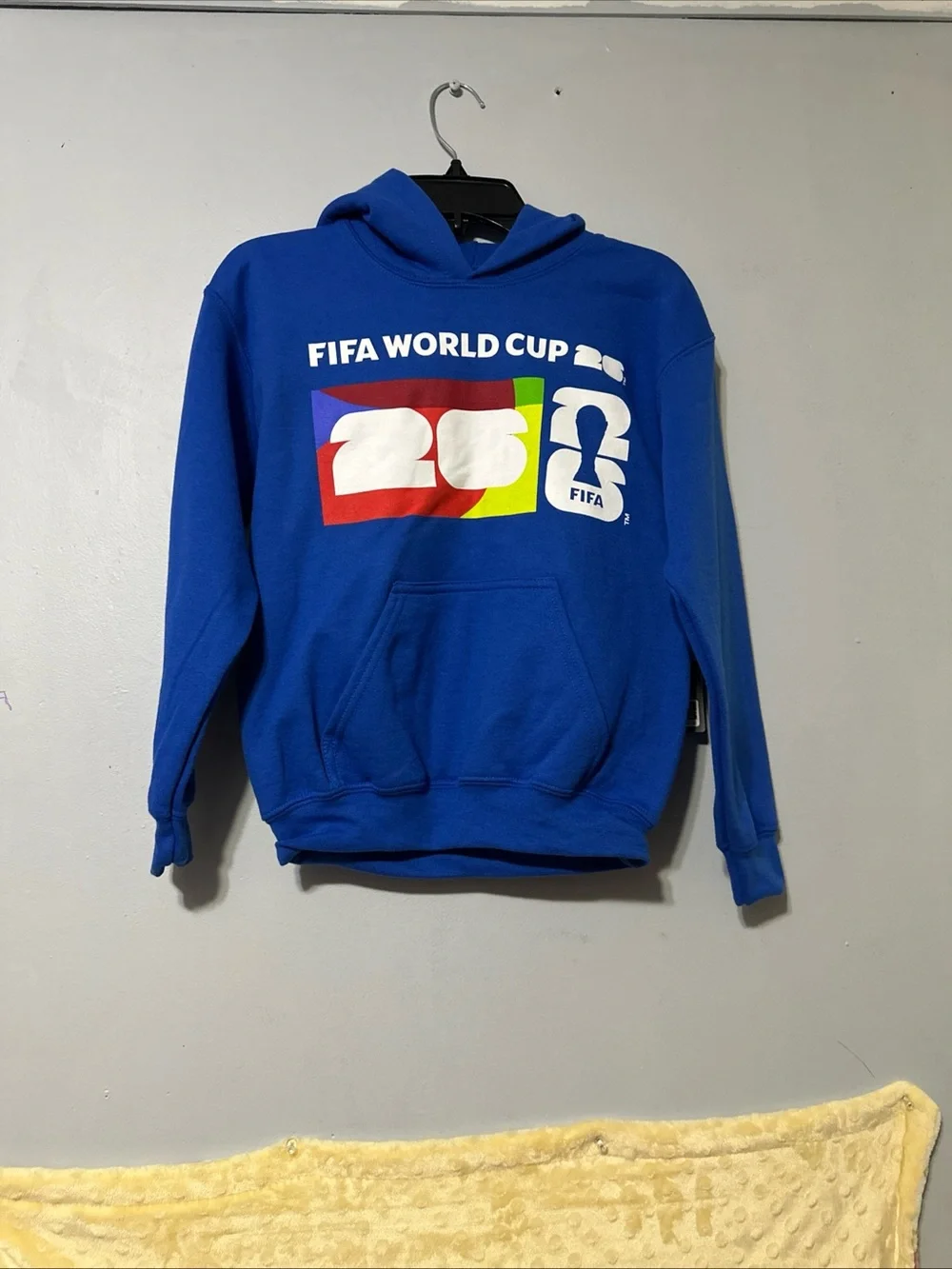 FIFA World Cup 26 Blue Hooded Crewneck for Kids